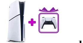 Game console Sony Playstation 5 DualSense 1TB + Joystick Galactic White Gift